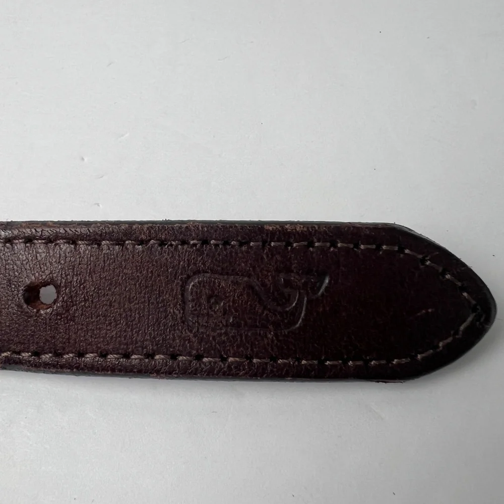 Vineyard Vines Whale Blue Belt 24 waist